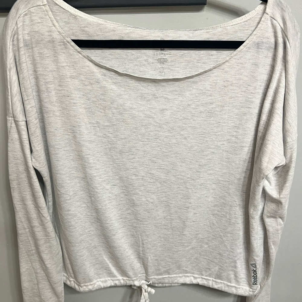 Reebok Women's White Long Sleeve Top